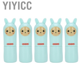 Yiyicc 5pcs Empty Lip Balm Tubes Plastic DIY Refillable Container