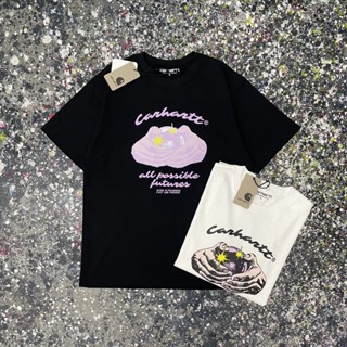 CARHARTT เสื้อยืดแขนสั้นลําลอง พิมพ์ลายอัญมณี แฟชั่นสําหรับผู้ชาย และผู้หญิง