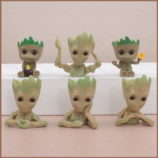 Hqy2 โมเดลฟิกเกอร์ Guardians of the Galaxy Groot ของเล่น ของขวัญ สําหรับเด็ก ตกแต่งรถยนต์ เก็บสะสม MY2