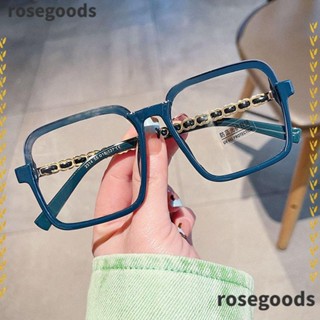 Rosegoods1 แว่นตาแฟชั่น ป้องกันแสงสีฟ้า แบบพกพา กรอบเบาพิเศษ ทนทาน