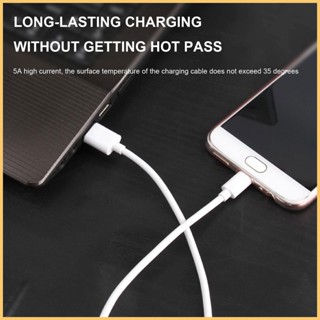 สายชาร์จ USB C เป็น Type C 5A ชาร์จเร็ว สําหรับ OPPOVOOC Flash Charge ForHUAWEI Super Fast Charge And Type C Port naith