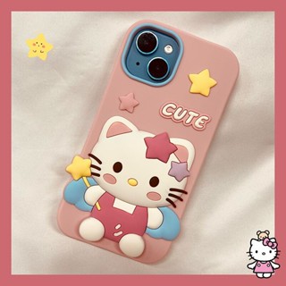 เคสโทรศัพท์มือถือ กันกระแทก ลายการ์ตูนเฮลโลคิตตี้น่ารัก สไตล์เกาหลี สําหรับ Iphone 14 pro max 13promax 12pro iPhone11