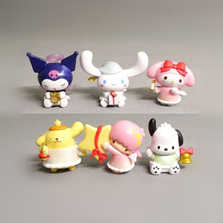 [BTF] โมเดลตุ๊กตาฟิกเกอร์ Star Wish Angel Melody Kuromi 6 แบบ สําหรับตกแต่งเค้กเบเกอรี่ GDAR