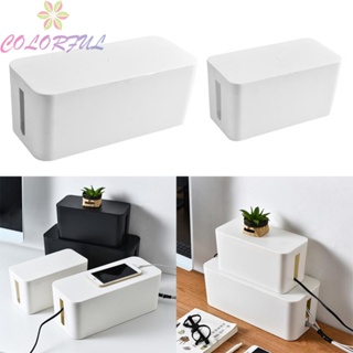 【COLORFUL】Cable Management Box For Hiding Cord For TV Computer Desk Hardware Plastic