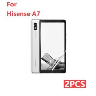 2 ชิ้น สําหรับ For Hisense A7 ฟิล์มป้องกันหน้าจอ ฟิล์มใส นิ่ม ป้องกันนิ้วมือ HD ฟิล์มป้องกันหน้าจอ สติกเกอร์