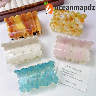 Oceanmapdz กรดอะซิติก บิสกิต จับผม คุกกี้ สไตล์เกาหลี โซดา แครกเกอร์ กรงเล็บ การ์ตูนส่วนบุคคล พลอยเทียม ฉลาม จับ คลิปตกแต่ง