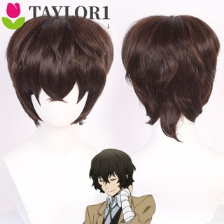 Taylor1 Dazai Osamu วิกผมสังเคราะห์ คุณภาพสูง สําหรับแต่งคอสเพลย์ฮาโลวีน