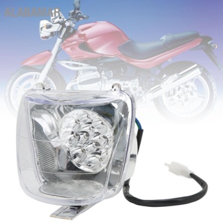 ALABAMAR ไฟหน้า LED 12V ไฟต่ำสูง IP67 กันน้ำสากลสำหรับรถจักรยานยนต์ยานพาหนะไฟฟ้า ATVs