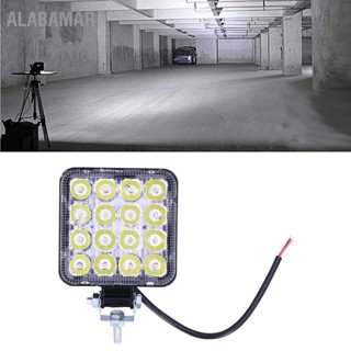 ALABAMAR 16LED ไฟทำงาน 48W IP68 กันน้ำ Tetragonum การปรับเปลี่ยนสากลสำหรับรถจักรยานยนต์อัตโนมัติ