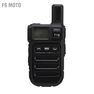 FS Moto วิทยุสื่อสารไร้สายพร้อม VOX UHF400‑470MHz 3W 5500mAh แบตเตอรี่ ปรับเอง CT DCS PMR FRS วิทยุ 2 ทาง