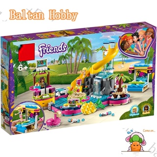 Baltan toy BH1 บล็อคตัวต่อ รูปสระว่ายน้ํา Andreas Pool Party 41374 3027 ของเล่น สําหรับเด็กผู้หญิง EF3