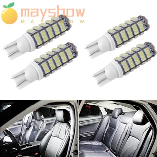 Mayshow หลอดไฟ LED COB 1206 68SMD สีขาว สําหรับติดป้ายทะเบียนรถยนต์ 4 ชิ้น 4 ชิ้น