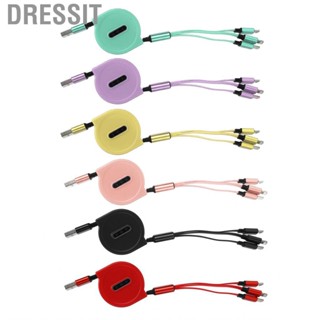 Dressit Fast Charging Cable  3 in 1 USB 3A Smart for Mobile Phone