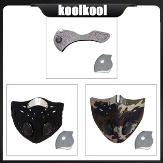 Kool หน้ากากปิดใบหน้า ป้องกันใบหน้า ล้างทําความสะอาดได้ และนํากลับมาใช้ใหม่ได้ พร้อมวาล์วหายใจ และตัวกรองแบบถอดเปลี่ยนได้