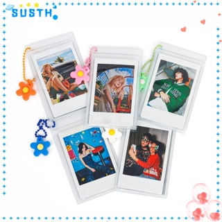 Susth ซองใส่บัตร PVC ขนาดเล็ก 3 นิ้ว แบบพกพา กันน้ํา กันฝุ่น 5 ชิ้น