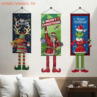 Onehome โปสเตอร์ผ้าแขวนพื้นหลัง ลายการ์ตูน Merry Christmas 2023 สําหรับตกแต่งบ้าน คริสต์มาส