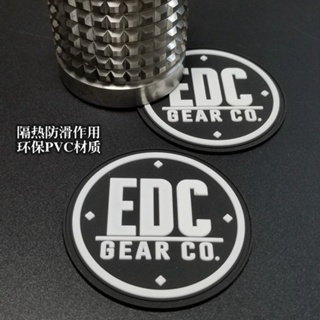 【Customized 】 Edcgear แผ่นแปะแขน PVC ลายตราสัญลักษณ์ 3D สําหรับตกแต่งเสื้อแจ็กเก็ตยีน กระเป๋าเป้สะพายหลัง