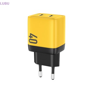 Lubu ที่ชาร์จ Type C PD 40w ชาร์จเร็ว สําหรับ iPhone iPad Huawei Xiaomi ใหม่