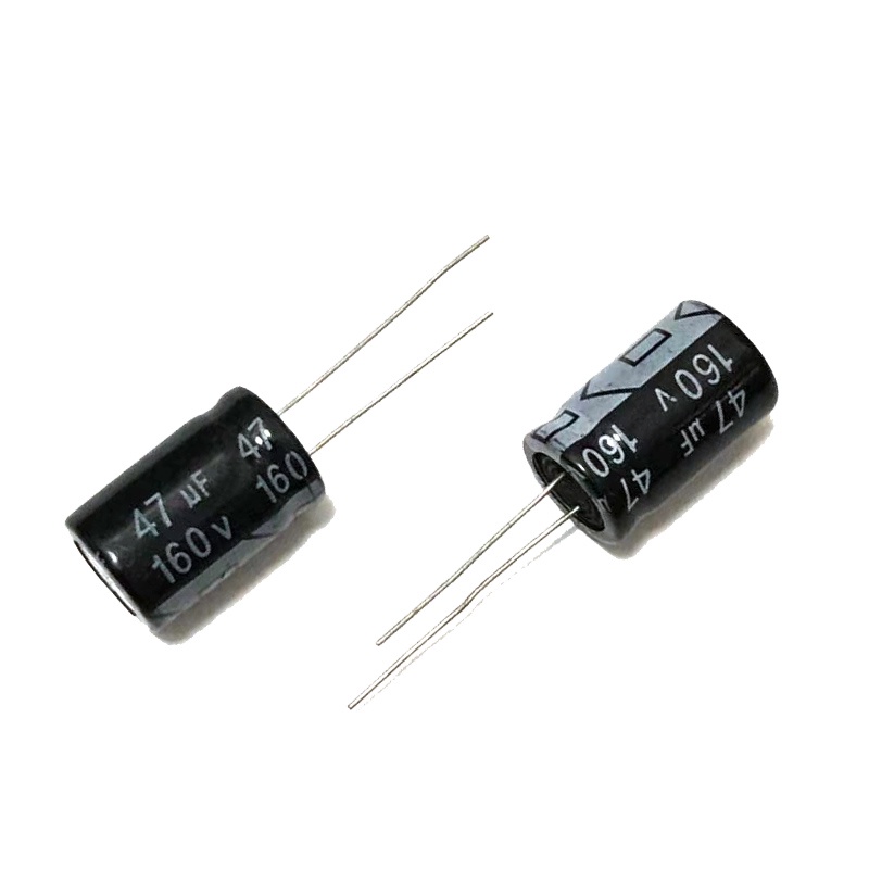 5pcs 160V47uf 13x20mm อลูมิเนียม Electrolytic Capacitor 160v 47uf 47mf 47MFD 160wv 160vdc