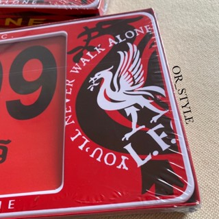 กรอบป้ายทะเบียน กรอบป้ายทะเบียน กันน้ำ ลิเวอร์พูล LIVERPOOL สีแดง (จำนวน 2 ชิ้น หน้า-หลัง)