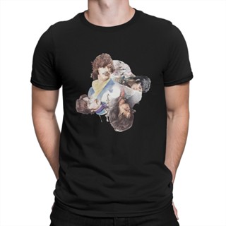 เสื้อยืดแขนสั้นBeatle หล่อที่ยอดเยี่ยมนักดนตรีใหม่ล่าสุด TShirt สำหรับผู้ชาย Band ตัวอักษรรอบคอผ้าฝ้ายเสื้อ TS-5XL