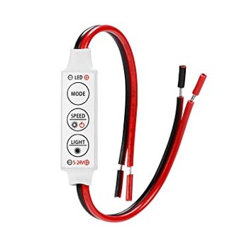 audiosby-DC 5V-24V LED Dimmer Controller strobo pengatur lampu LED