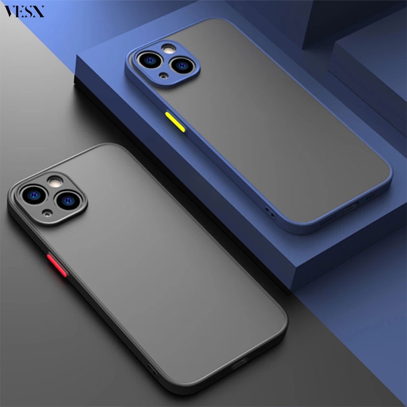 Matte Soft Hardเคสโทรศัพท์สําหรับiPhone 13 12 Pro Max Mini SE 2020 2022 SE3 4G 5G ip13 ip12 2023