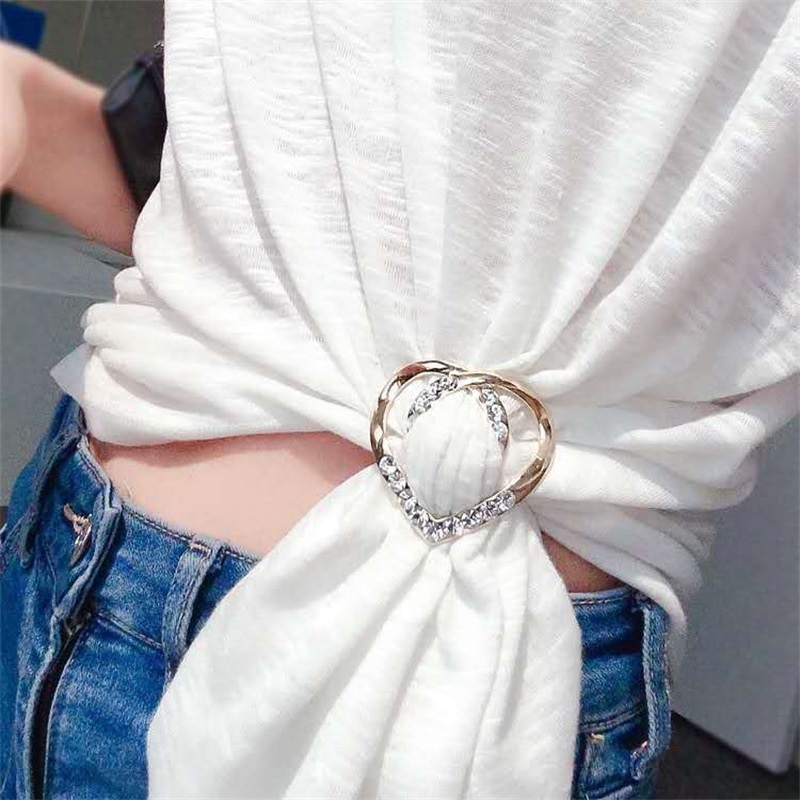 เข็มกลัดติดมุมเสื้อ ผ้าพันคอ ผ้าเรยอน เข้ากับทุกการแต่งกาย สําหรับผู้หญิง