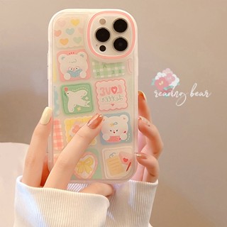 เคสโทรศัพท์มือถือนิ่ม แบบใส ลายการ์ตูนกระต่ายน่ารัก สําหรับ Apple iphone14 12 13promax 12 11 xr 14 8p