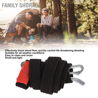 Family Shorage 3 ชิ้น Outdoor Survival Tourniquet Medical Emergency Elastic Rope Life Saving Hemorrhage Control