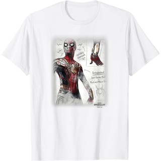 เสื้อยืดแขนสั้นเสื้อยืด เสื้อคู่รัก เสื้อยืด พิมพ์ลาย Marvel Spider-Man No Way Home Spider-Man สําหรับผู้ชายcartoonS-5XL