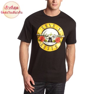 CT100%cotton เสื้อ ยืด ผ้า มัด ย้อม Bravado Mens Guns N Roses Bullet T-Shirt men เสื้อ ยืด ผู้ชาย คอกลม โอเวอร์ ไซส์