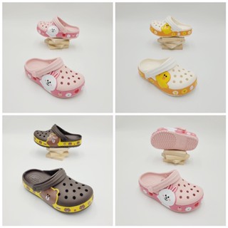 พร้อมส่ง !! รองเท้าลำลองแฟชั่น เด็ก สไตล์ Crocs Crocband LINE Friends Clog Kids (Unisex)