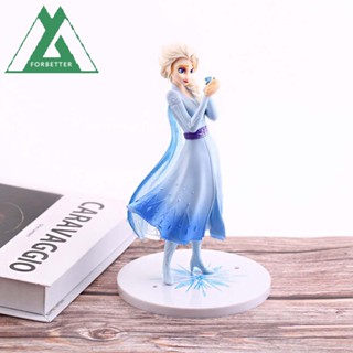 Forbetter โมเดลฟิกเกอร์ Frozen Elsa Pvc ขนาด 21 ซม. สําหรับตกแต่งเค้ก