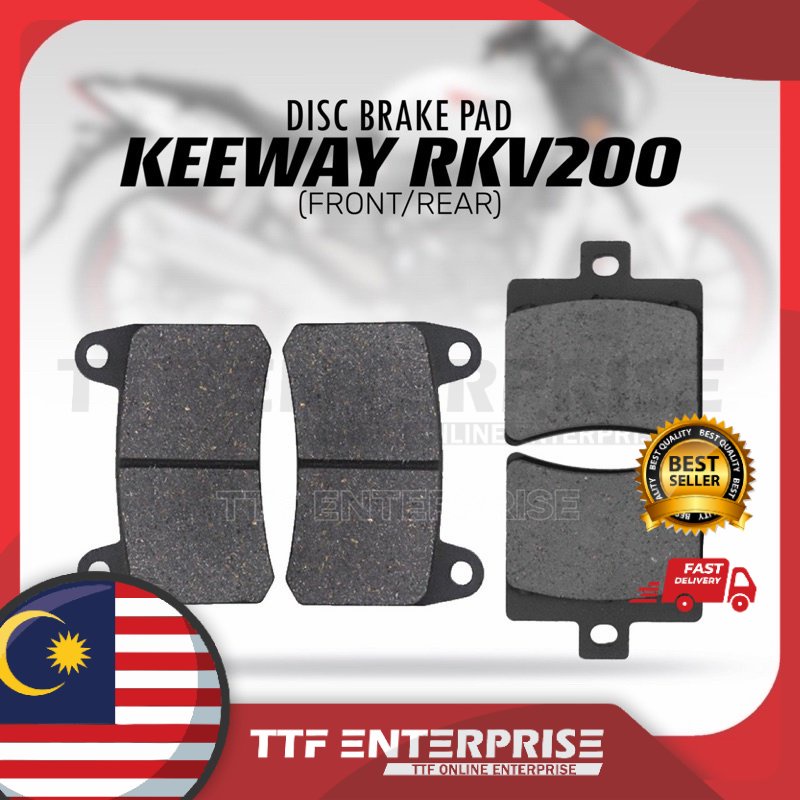 ผ้าเบรก DISC KEEWAY RKV200 (หน้า/หลัง) RKV 200