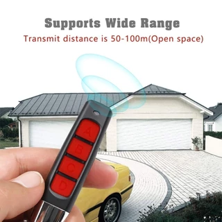 Wenqia เครื่องส่งสัญญาณโคลนประตูโรงรถ ไร้สาย 433MHz 330MHz Rf 4 ปุ่มกด