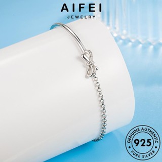 AIFEI JEWELRY เกาหลี กำไล เงิน เครื่องประดับ แท้ ผู้หญิง 925 เครื่องประดับ ผู้หญิง กำไลข้อมือ แฟชั่น ต้นฉบับ ผีเสื้อแสนหวาน Silver B54