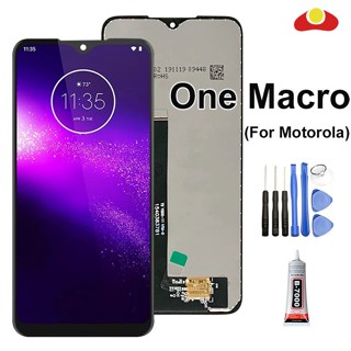 อะไหล่หน้าจอสัมผัส LCD แบบเปลี่ยน สําหรับ Motorola Moto One Macro