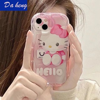 เคสป้องกันโทรศัพท์มือถือ แบบนิ่ม ลายคิตตี้ กันกระแทก สําหรับ Pro13promax xsiphone14 8p12 xr 11 F8FR