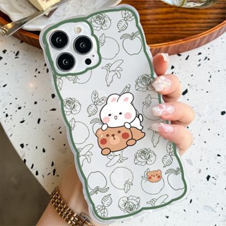 เคสโทรศัพท์มือถือ แบบใส ลายการ์ตูนหมีน่ารัก สําหรับ Apple Iphone 12pro 14 13 11 14 13Max