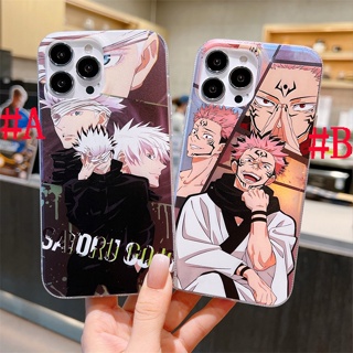 เคสแข็ง สำหรับ ไอโฟน iPhone 14 Pro Max iPhone 13 Pro Max iPhone 12 Pro Max iPhone 11 Cartoon Jujutsu Kaisen จุ๊ยจุ๊ยสึไคเซน Gojo Satoru โกโจซาโตรุ Laser Design Hard Case