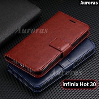 เคสโทรศัพท์มือถือหนัง ฝาพับ พร้อมช่องใส่บัตร ตั้งได้ หรูหรา สําหรับ infinix Hot 30 Play 30i Hot30 Play Hot30i Note 30 Pro