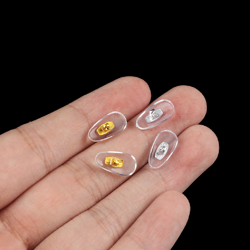 <Babynew> 10 คู่ ซิลิโคน สกรูบนแผ่นรองจมูก ที่รองรั้ง สําหรับแว่นตา รองรับ NosePad ลดราคา