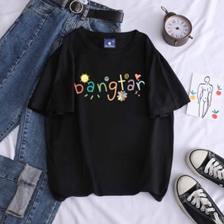 [S-5XL] KPOP BTS ผ้าฝ้ายแขนสั้นเสื้อยืดผู้ชายผู้หญิง BANGTAN Letter พิมพ์เสื้อแขนสั้น Plus ขนาดฤดูร้อนใหม่สไตล์เกาหลีหลว