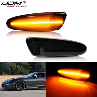 Ijdm ไฟหรี่ LED ติดกันชนหน้า แบบเปลี่ยน สําหรับ 1997-1998 Toyota SUPRA MK.4 2000-2005 Toyota Celica OEM