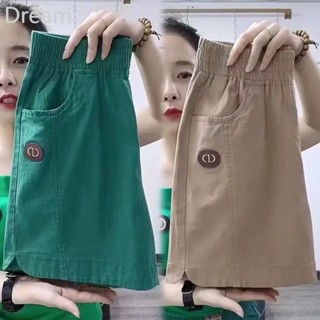 Cotton and linen high waist shorts womens summer new Korean style slimming white fit elastic waist loose linen shorts