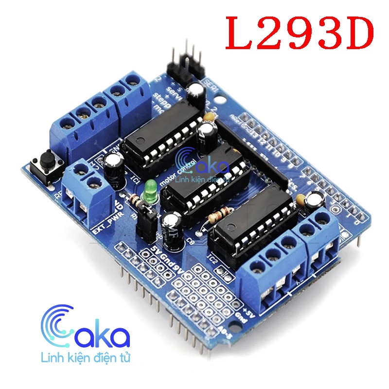 Arduino Motor Shield L293D วงจรควบคุมมอเตอร์ (รองรับ Arduino)