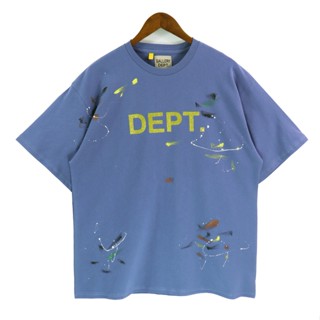 เสื้อยืดแขนสั้นลําลอง ทรงหลวม ลาย GALLERY DEPT TOKYO JAPAN สไตล์สตรีท สําหรับผู้ชาย และผู้หญิง