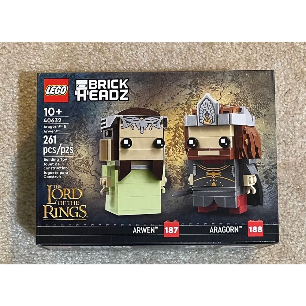 Lego BRICKHEADZ: Aragorn & Arwen (40632) ใหม่ ของแท้