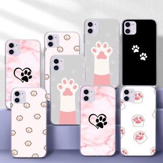 เคสโทรศัพท์มือถือแบบนิ่ม TPU ใส ลายรอยเท้าแมว 42Q สําหรับ Redmi S2 Note 9S 10 Note 11S 11 PRO